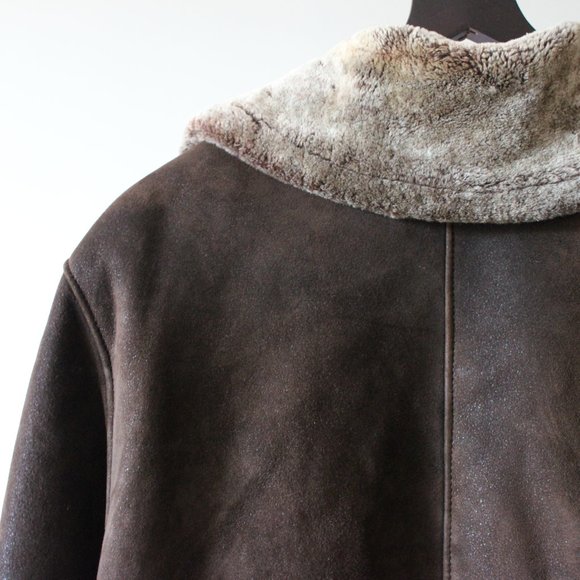 Dominic Bellissimo Suede Brown Coat Size 12 - Picture 7 of 10